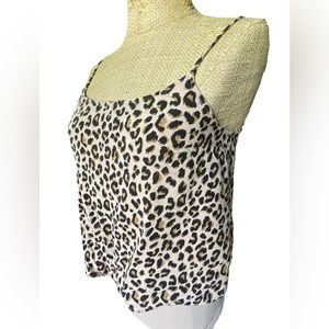 H+M leopard print cami top. Size 2